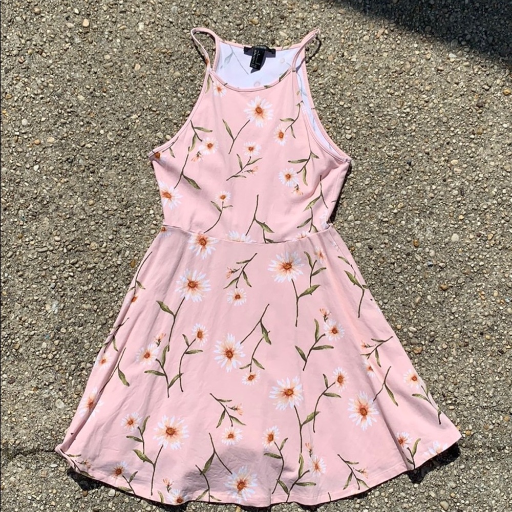 A line floral dress